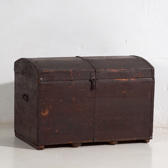 Kleine donkergekleurde antieke kist (ca. 1900) #21 – Ladekasten, Rustic (photo 8 of 40)