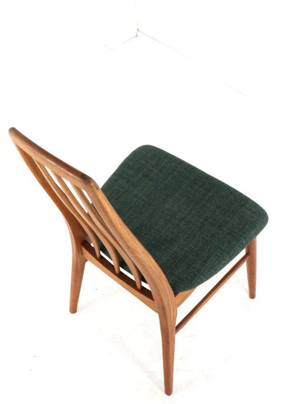 Image 1 of Set of 6 Niels Koefoed Eva dining chairs, vintage upholstered