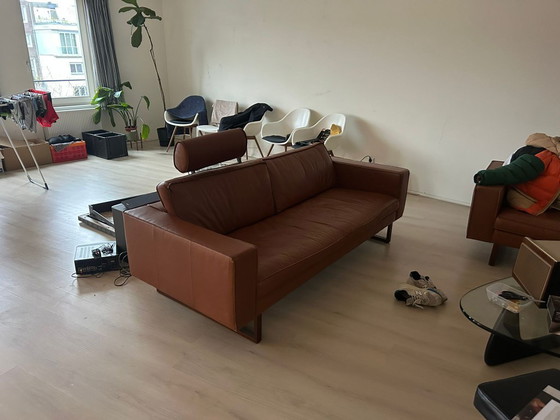 Image 1 of Lederland zwei wunderschöne braune Ledersofas