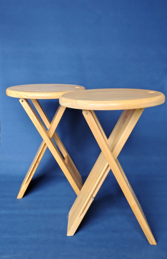 2 Vintage Stools – Wood (photo 2 of 14)