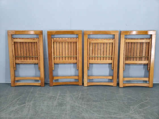 Image 1 of Ensemble de 4 chaises pliantes Trieste d'Aldo Jacober pour Alberto Bazzani