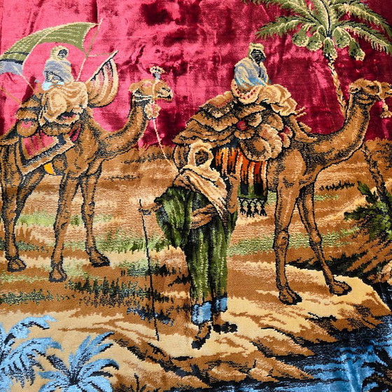 Image 1 of Vintage Italian woven wall tapestry, 1960s/70s