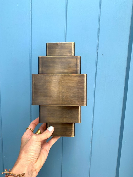 Image 1 of 2 Art Deco style wall lights