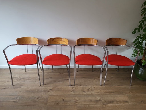 Set mit 4 Effezeta-Stühlen