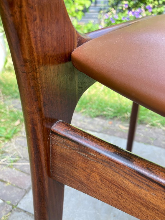 Image 1 of Palissanderhouten eetkamerstoel Johannes Andersen voor Uldum