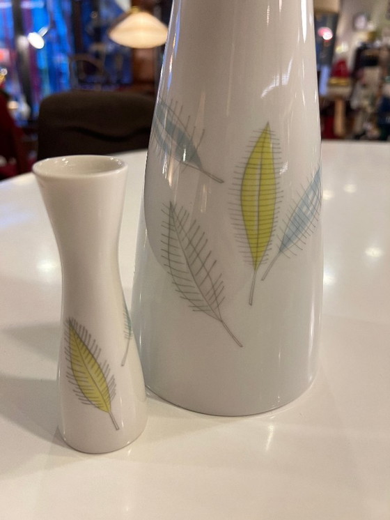 Image 1 of Seltene Rosenthal Vasen Set von Raymond Loewy | 50er/60er Jahre Designklassiker | Mid-Century Porzellan