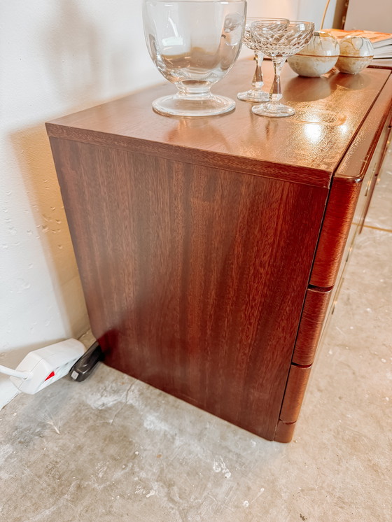 Image 1 of Set di 2 comodini vintage con 3 cassetti, anni '80