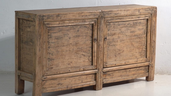 Antique sideboard in pine wood – China, circa 1930 – Iron (photo 3 of 40)