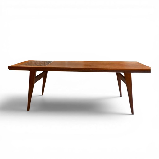 Deens Design Salontafel met Tegeltableau Knud L Nielsen 60’s
