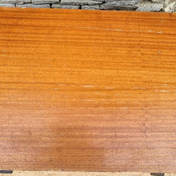 Cassettiera vintage con maniglie in pelle – Anni '50/'60 – Cassettiere, Legno (photo 8 of 25)