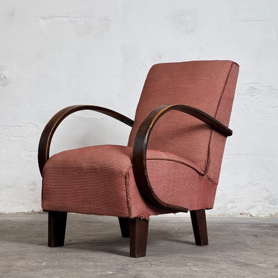 Image 1 of Coppia di poltrone Halabala H-410, anni '30 – Art Déco cecoslovacco