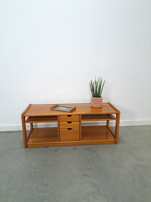 Dänisches Design Teakholz Dyrlund cd TV Möbel vintage