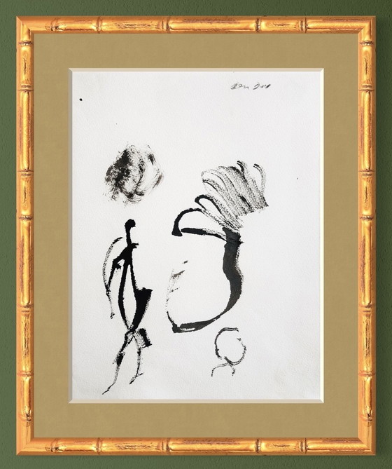 Image 1 of Hanna Ben Dov - Abstraction lyrique à l'encre des années 1960