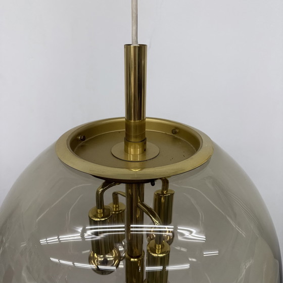 Image 1 of Doria Leuchten globe glass hanging lamp , 1970s
