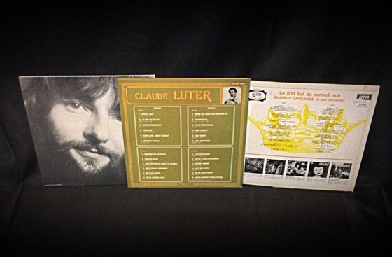 Image 1 of Lot of 3 Vinyl Records – M. Le Forestier, C. Luter, M. Larcange 33 RPM - 2Y04