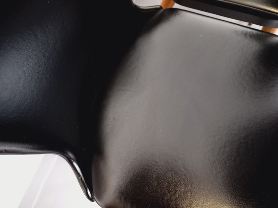 Image 1 of Set di 6 sedie vintage Baumann Essor in legno di faggio e skai degli anni '60