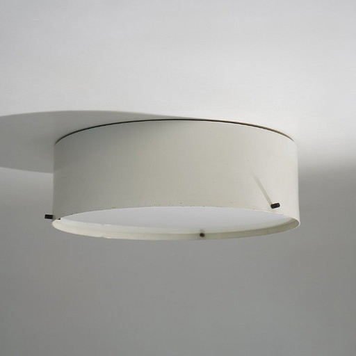 White ceiling lamp by Bruno Gatta for Stilnovo, 1950s - 2 AVAILABLE