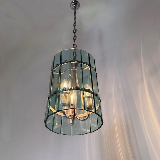 Image 1 of Mid-century Veca glass pendant lamp , 1970s , Italy