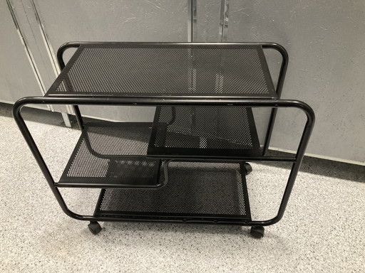 IKEA Serveerwagen Niels Gammelgaard 1988 Zwart Metaal