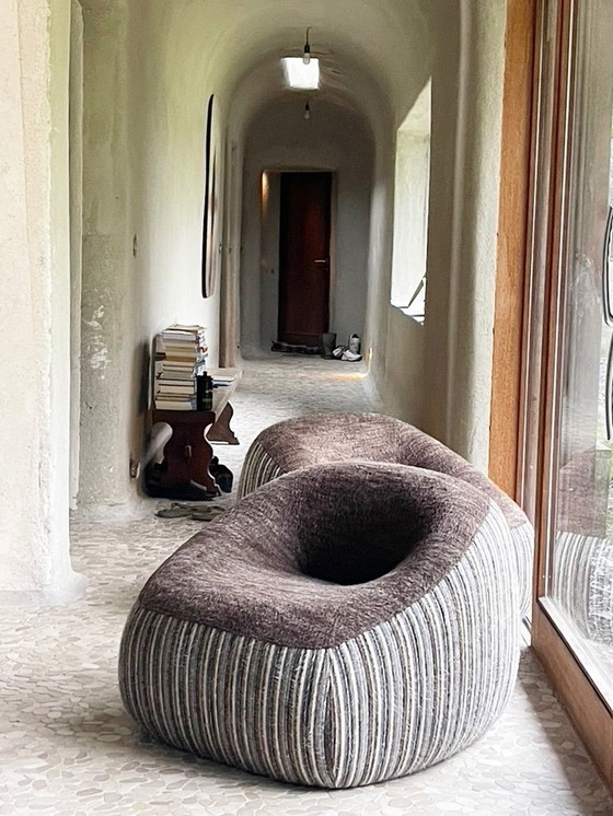 Image 1 of 2 x Artifort Swamp R armchairs 