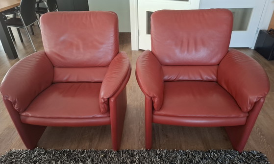 Image 1 of Leolux cataloa hoog 2,5 zits en 2 fauteuils