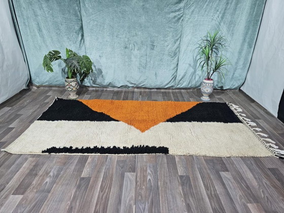 Image 1 of Alfombra bereber tradicional hecha a mano, 100 cm x 300 cm