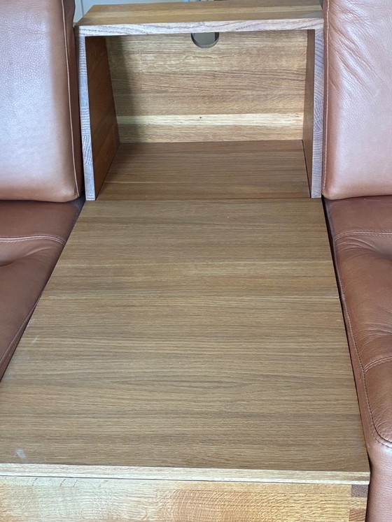 Image 1 of Brühl & Sippold "Deep Space" leather sofa, light brown/beige, two-seater