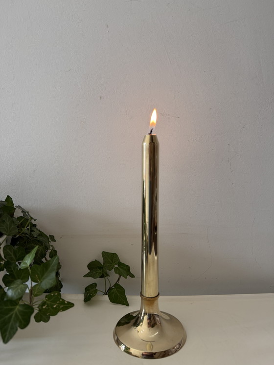 Messing Spring Loaded Kerzenhalter – Brass (photo 5 of 5)