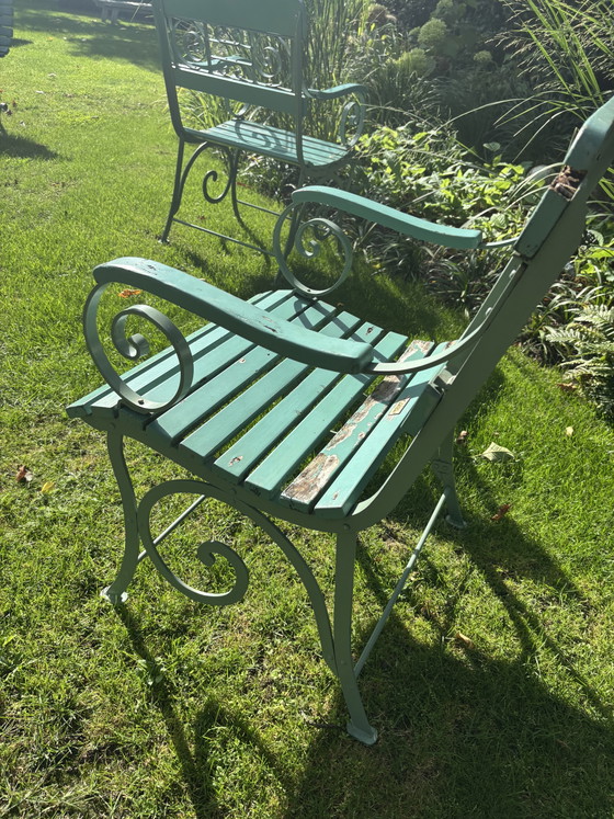 Sedie Garpa Provence + panca Boulogne – Sedie da giardino, Wood, Iron (photo 7 of 13)