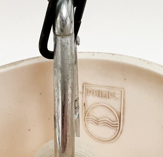 Image 1 of Lampada da soffitto in vetro opalino di Louis Kalff per Philips, anni '50