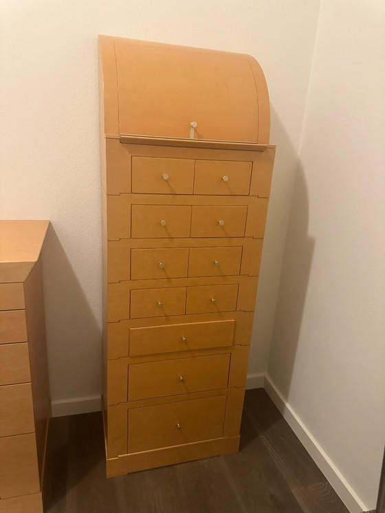 Image 1 of Exclusive Giorgetti cabinets designed by Chi Wing Lo – secretary and chest of drawers