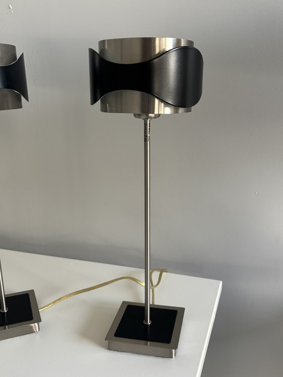 Image 1 of Set of 2 Vintage EGLO "Catwalk" Table Lamps – Postmodern Design (80s/90s)