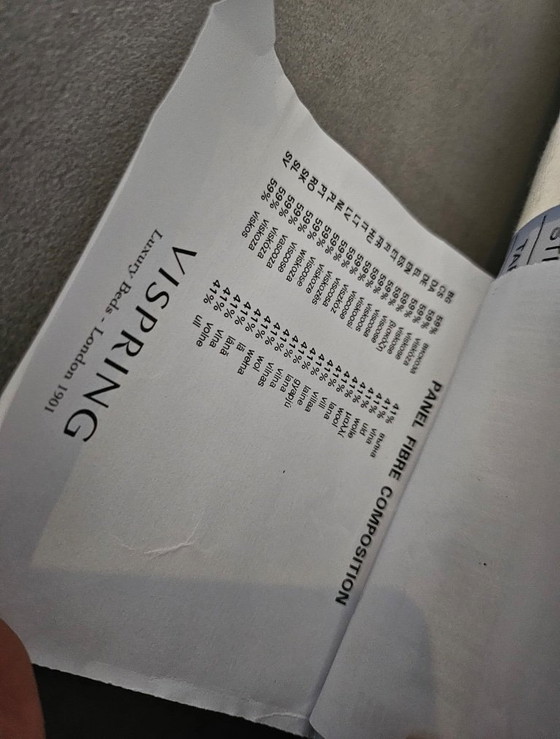 Image 1 of Vispring Lana Boxspring 180x210 - Suede - Limited Edition