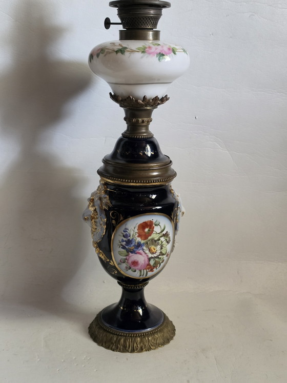 Image 1 of 79 cm – 6 kg – Magnificent Paris 1867 W – Medail-Öllampe