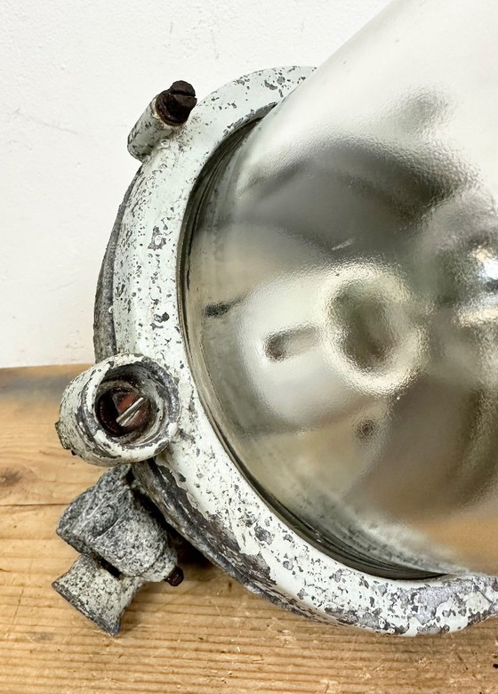 Image 1 of Grey Industrial Cast Aluminium Explosion Proof Lamp, 1970s