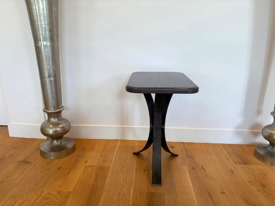 Pair of BS Style Side tables in black oak and iron – Wood (photo 3 of 5)