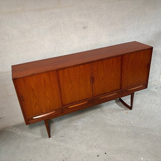 Sofus Jørgensen - Teak Highboard dresser cabinet, Denmark
