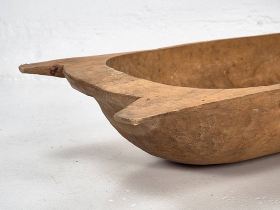 Antique wooden bowl (c.1900), Brown, Rustic (photo 12 of 17)