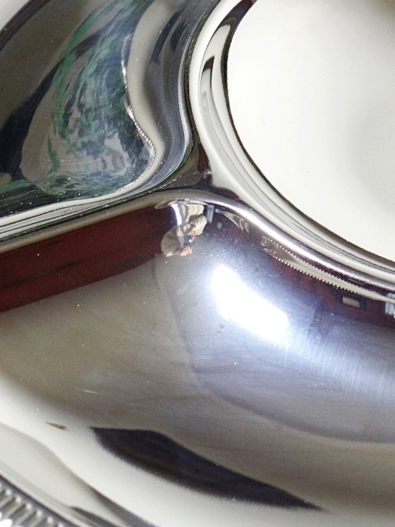 Image 1 of Large Jean Couzon hors d'oeuvre tray in 18/10 stainless steel, 5 compartments