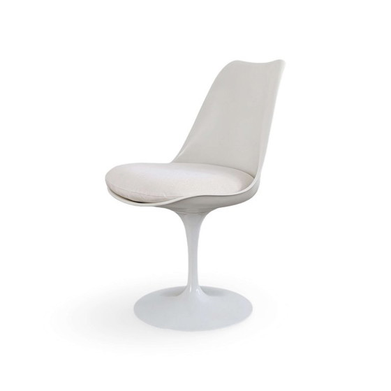 Chaise Eero Saarinen Originale Knoll International Midcentury, Fauteuils d'appoint, Plastique, Blanc (photo 4 sur 11)