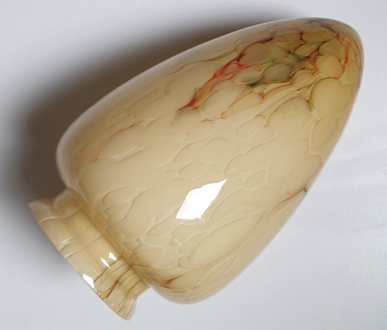 Image 1 of Art-Deco-Wandleuchte aus Opalglas