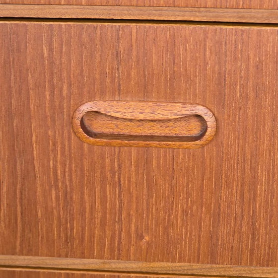 Vintage Danish chest of drawers, Omann Jun, 6 drawers, teak 1960s, Wood, Brown (photo 9 of 22)