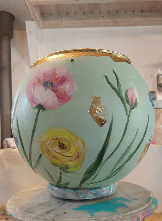 Image 1 of Hand-painted vase