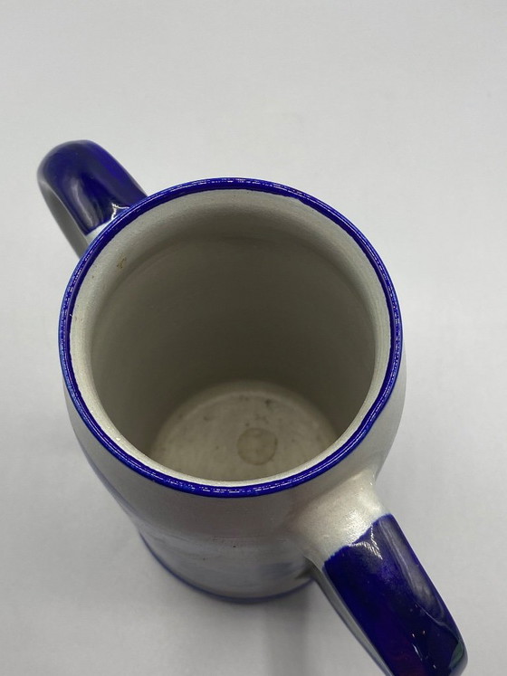 Grande Chope à Deux Anses en Grès Girmscheid – Westerwald – Allemagne – XXe Siècle – Vaisselle, Ceramic (photo 5 of 9)