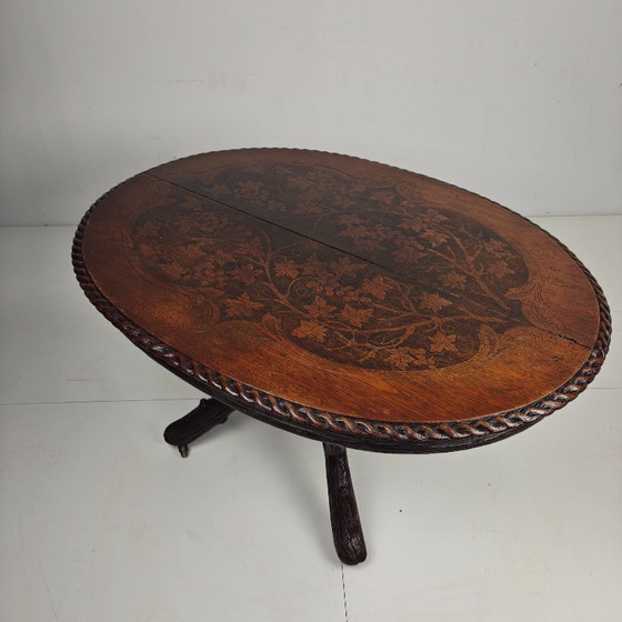 Image 1 of Black Forest Center Table by Matthijs Horrix for Horrix The Hague, 1890s