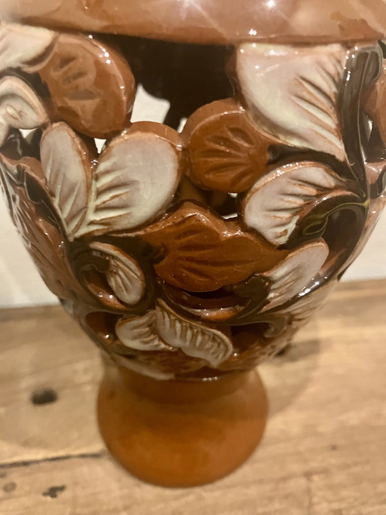 Grandjean Jourdan Vallaurus lantern vase/lidded pot! – Ceramic (photo 3 of 8)