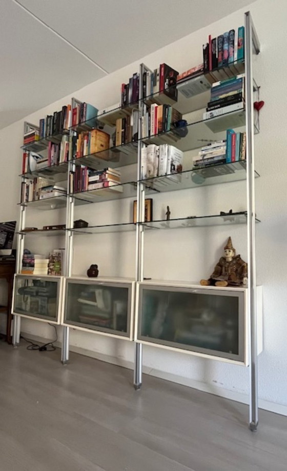 Image 1 of Armario de pared de diseño - Kasten Studio Duiven - vidrio/aluminio con armarios bajos