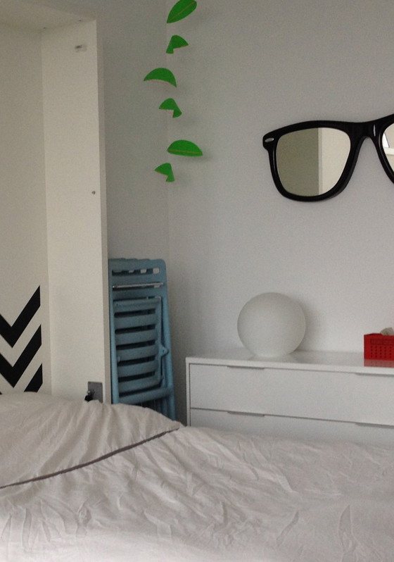 Image 1 of 4x Magis Folding Air-Chair - Jasper Morrison + crochet mural chrome