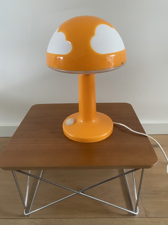 Image 1 of Lampada da tavolo vintage IKEA arancione Skojig nuvola - lampada da tavolo