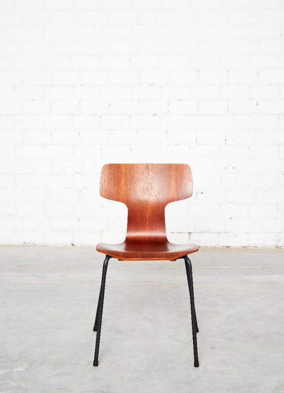 Arne Jacobsen 3103 Hammer Chair voor Fritz Hansen | Set van vier – Eetkamerstoelen, Wood (photo 3 of 20)